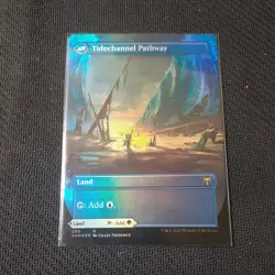 MTG: Kaldheim - Barkchannel / Tidechannel Pathway - Borderless Foil Rare #290 - Image 2