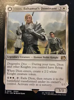 Dion, Bahamut's Dominant 0016 Rare Final Fantasy Magic: The Gathering - Image 1