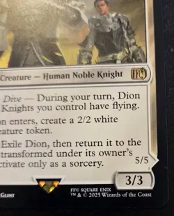 Dion, Bahamut's Dominant 0016 Rare Final Fantasy Magic: The Gathering - Image 5