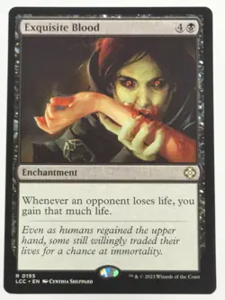 Exquisite Blood Commander: The Lost Caverns of Ixalan 195 NM LCC Magic MTG - Image 1