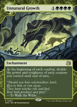 MTG Wilds of Eldraine: Enchanting Tales WOT Unnatural Growth MINT - Image 1