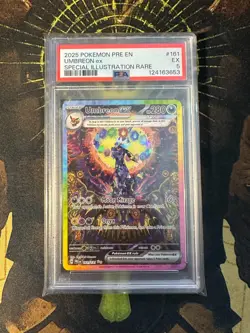 Pokemon Umbreon ex 161/131 Prismatic Evolutions Special Illustration Rare PSA 5 - Image 1