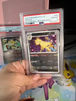 PSA 10 SET Meowth Persian 062 063 Master Ball Holo SEQUENTIAL Pokemon 151 UK - Image 4