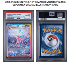 Pokemon 2025 Espeon EX #155 - Prismatic Evolutions SIR 155/131 - Gem Mint PSA 10 - Image 3