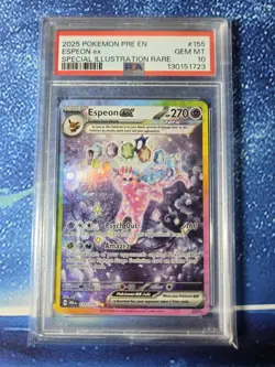 Pokemon 2025 Espeon EX #155 - Prismatic Evolutions SIR 155/131 - Gem Mint PSA 10 - Image 4