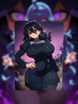 Hex Maniac Pokemon Anime Waifu Sexy Goddess Doujin Lewd Hentai Card - Image 1