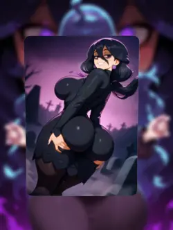 Hex Maniac Pokemon Anime Waifu Sexy Goddess Doujin Lewd Hentai Card - Image 1
