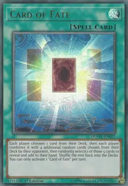 Yugioh! LP Card of Fate - DUOV-EN052 - Ultra Rare - 1st Edition Lightly Played, - Image 1