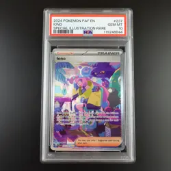 PSA 10 Iono 237/091 Pokemon Paldean Fates Trainer Supporter Graded Card - Image 1