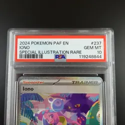 PSA 10 Iono 237/091 Pokemon Paldean Fates Trainer Supporter Graded Card - Image 2