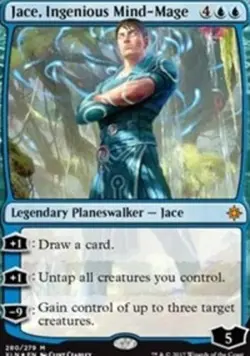 1x Jace, Ingenious Mind-Mage - Foil - Planeswalker Deck Exclusive Light Play, Fr - Image 1