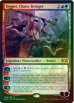 1 x Domri, Chaos Bringer - Foil - Ravnica Allegiance -LP-Magic The Gathering-MTG - Image 1