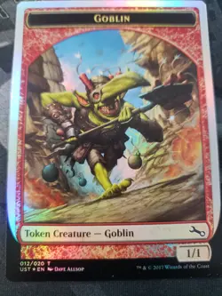 Goblin Token x 3 FOIL Unstable EDH Cube Mint - Image 1