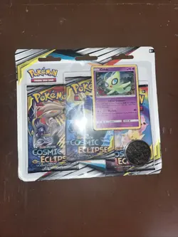 pokemon cosmic eclipse 3 pack blister. DAMAGED READ DESC - Image 1