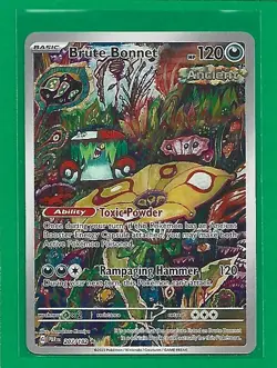 Pokemon TCG SV-Paradox Rift Brute Bonnet #207/182 Illustration Rare - Image 1
