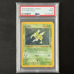 Pokemon Jungle Set - Scyther Holo 1999 10/64 - PSA 9 - Mint - Image 1