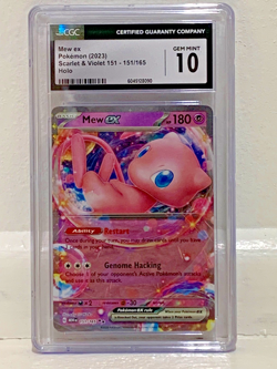 Pokemon Mew ex Holo 151/165 Scarlet & Violet 151 Graded CGC 10 Gem Mint - Image 1