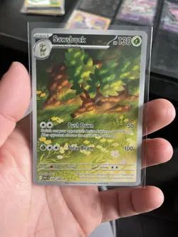 Pokemon TCG Sawsbuck 092/086 Illustration Rare White Flare MINT/NM - Image 1