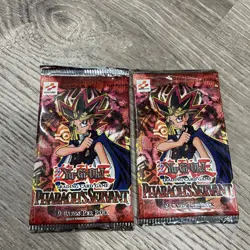 (2) 1996 Yu-Gi-Oh! 1st Edition Pharaoh's Servant Sealed Pack Booster - Image 1