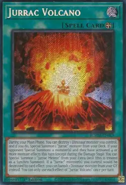 Yugioh! Jurrac Volcano - BLMM-EN019 - Secret Rare - 1st Edition Near Mint, Engli - Image 1
