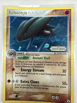 Kabutops 7/92 Holo Legend Maker Set REV Holo Pokemon Card TCG Damaged 78 - Image 1