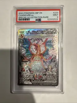 Pokemon TCG Obsidian Flames Charizard EX Card 223/197 Sir PSA 9 Mint - Image 1