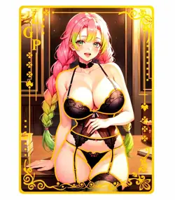 Waifu Anime Cards TCG | Mitsuri Kanroji - Demon Slayer [ METAL CARD ] Hentai - Image 1