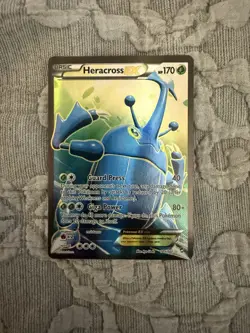 Heracross EX 105/111 Full Art XY Furious Fists 2014 Textured Pokemon Card - Image 1