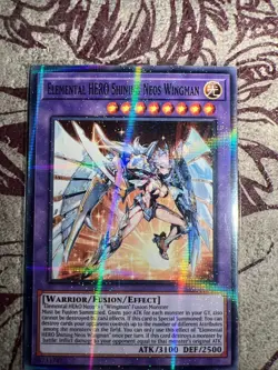 Elemental Hero ShiningWaifu YuGiOh HOLO Foil Rare Goddess Story Doujin Card - NM - Image 1