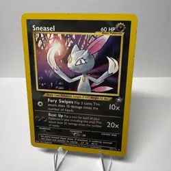 Pokemon Card - Sneasel Neo Genesis 25/111 Rare 1st Edition LP - Image 1