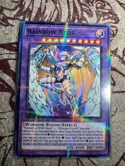 Rainbow Neos YuGiOh HOLO Foil Rare Goddess Story Doujin Card - NM - Image 2