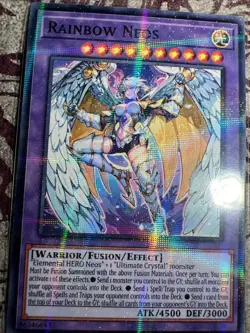Rainbow Neos YuGiOh HOLO Foil Rare Goddess Story Doujin Card - NM - Image 3