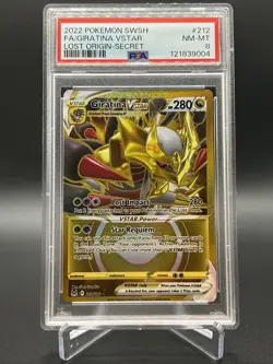2022 Giratina VSTAR 212/196 Gold Card Lost Origin Secret Rare Pokemon TCG PSA 8 - Image 1