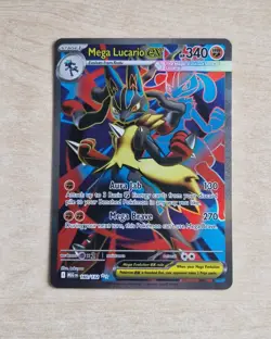 Mega Lucario ex 160/132 Pokemon Card - 2025 Me01 Mega Evolution - Image 1