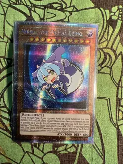 Nibiru, The Primal Being Waifu YuGiOh Prisma Foil Rare God Story Doujin Card - Image 2