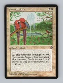 Serra Aviary - Homelands - Light Play - White - Magic The Gathering MTG - Image 1