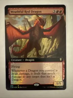 Wrathful Red Dragon (Extended Art) Commander Legends: Battle Baldur's Gate Foil - Image 1