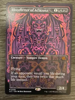 Bloodletter of Aclazotz (Borderless) #336 NM Lost Caverns of Ixalan Magic MTG - Image 1