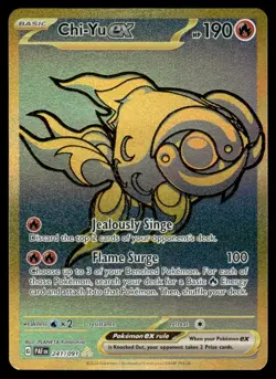 2024 Pokemon Scarlet & Violet - Paldean Fates 241/091 Chi-Yu ex Near Mint - Image 1