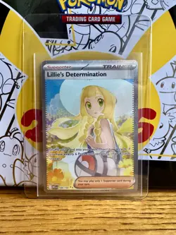 Lillie’s Determination SIR 184/132 Mega Evolution Set Pokemon TGC Pack Fresh - Image 1