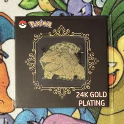 Venusaur 24k Gold Plated Sticker Korean Striking Popping Candy Pokemon NM C1 - Image 1