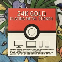 Venusaur 24k Gold Plated Sticker Korean Striking Popping Candy Pokemon NM C1 - Image 2