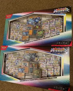 TWO!! PRISMATIC EVOLUTIONS Lucario EX and Tyranitar EX Sam’s Club - Image 1