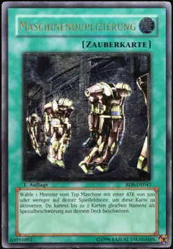 Yu-Gi-Oh! Maschinenduplizierung RDS 1.Edition Ultimate Rare [EX-NM] | DE 2004 - Image 1