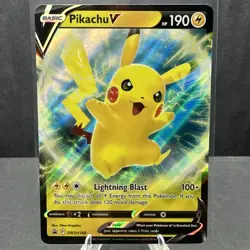 Pikachu V SWSH198 SWSH: Sword & Shield Black Star Promo Cards Pokemon TCG NM - Image 1