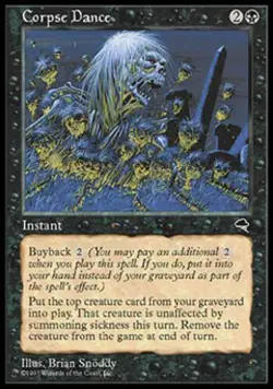 Corpse Dance - Damaged / Poor MTG Tempest - Image 1