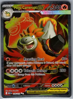 Mega Camerupt ex 156/132 ME01: Mega Evolution - Pokemon Card - NM - Image 1