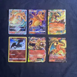 Pokemon TCG - Charizard 6 card lot - LP - NM - Image 1