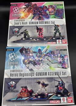 Gundam Card Game Start Deck ASSEMBLE Sets ST03A & ST01A (Set of 2) - Image 1