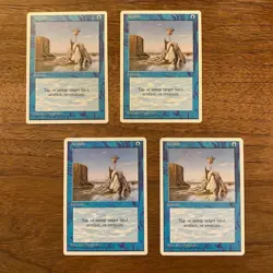 4x Twiddle NM+ NEVER PLAYED MTG Fourth 4th Ed. Magic x4 VINTAGE FREE SHIPPING - Image 1